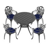 (Cushions in Random Colors)5-Piece Set of Cast Aluminum Patio Furniture with Cushions W1710P166011