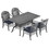 W1710S00081 Black+Aluminium+Yes+Complete Patio Set+Seats 4