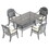 W1710S00087 Black+Aluminium+Yes+Complete Patio Set+Seats 4