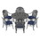 W1710S00094 Black+Aluminium+Yes+Complete Patio Set+Seats 6