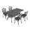 W1710S00149 Black+ khaki+Aluminium+Yes+Dining Set+Seats 4