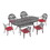 W1710S00181 Black+Aluminium+Yes+Dining Set+Seats 6