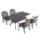 W1710S00194 Black+Aluminium+Yes+Dining Set+Seats 4