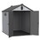 XWT012 6*8ft plastic storage shed for backyard garden big spire Tool storage W1711S00005