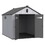 XWT013 8*10ft plastic storage shed for backyard garden big spire Tool storage W1711S00006