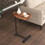 Brown C-shaped Side Table, Small Sofa Table for Living room W171894533
