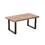MDF CoffeeTable, Small Tea Table, Walnut with Metal Legs Sofa Table W1718P362671