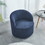 SLifet Swivel Barrel Chair, Swivel Chair, Barrel Accent Sofa Chairs with 360&#176; Silent Rotating Base, Modern Accent Round Swivel Barrel Chairs, Wide Swivel Chair White Plush W1727137662