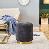 Teddy Fabric Cover Ottoman Home Furniture stool for living room W172790867