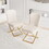 Dining Chair Set of 2, Beige velvet Backrest and golden Metal legs.for Modern Kitchen Dining Room Chair for Kitchen Living Modern decorative Leisure chairs.Office chairs y-2009 W1727P195278