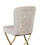 Dining Chair Set of 2, Beige velvet Backrest and golden Metal legs.for Modern Kitchen Dining Room Chair for Kitchen Living Modern decorative Leisure chairs.Office chairs y-2009 W1727P195278