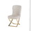 Dining Chair Set of 2, Beige velvet Backrest and golden Metal legs.for Modern Kitchen Dining Room Chair for Kitchen Living Modern decorative Leisure chairs.Office chairs y-2009 W1727P195278