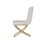 Dining Chair Set of 2, Beige velvet Backrest and golden Metal legs.for Modern Kitchen Dining Room Chair for Kitchen Living Modern decorative Leisure chairs.Office chairs y-2009 W1727P195278