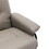 Faux Leather Manual Recliner,Adjustable Swivel Lounge Chair with Footrest,Can Rotate 360 Degrees,L-right Angle Curved Wooden Frame, Armrest and Wrapped Wood Base for Living Room,Grey W1733102602