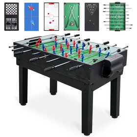 2x4ft 10-in-1 Combo Game Table Set w/ Hockey, Foosball, Pool, Shuffleboard, Ping Pong W1753P197632