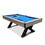 84"Billiard Table with Rustic Blond FinishK-Shaped Legs and Royal Blue Cloth W1753P197698