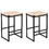 Set of 2 Backless Bar Stools for Kitchen Counter Paper Rope Woven Dining Chairs for Home & Kitchen (Paper Rope Backless) W1757104743