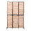 3 Panel Room Dividers and Folding Privacy Screen Natural Wooden Room Partitions 6ft Wall Divider for Room Separation (Natural) W1757122147