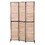 3 Panel Room Dividers and Folding Privacy Screen Natural Wooden Room Partitions 6ft Wall Divider for Room Separation (Natural) W1757122147