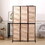 3 Panel Room Dividers and Folding Privacy Screen Natural Wooden Room Partitions 6ft Wall Divider for Room Separation (Natural) W1757122147