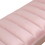 Pink Velvet Upholstered Bench Channel Tufted Bedroom Ottoman with Wood Legs Home Furniture (Pink) W1757125843