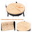 Honey Swivel Bar Stools Paper Rope Handwoven Barstools with Back Set of 2 Rustic Round Counter Chairs for Dining Room, Kitchen Island (Honey)