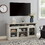 Contemporary TV Media Stand Modern Entertainment Console for TV Up to 65" with Open and Closed Storage Space, Stone Gray, 60"W*15.75"D*29"H W1758108529