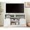 Media Console Table with Storage Cabinet, Mid Century style Entertainment TV Table, Multipurpose Sliding Door TV Cabinet Large Storage Space, 58.11"W*15.79"D*32.36"H Antique White W1758P177970