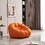 47" Lazy Floor Sofa, Curved Bubble Chair, Oversized Single Bubble Sofa, Modern 3D Bubble Bean Bag Chiar Sofa for Living Room, Office, Apartment, Reading Room (Orange) W1765115462
