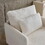 Modern Accent Chair, Sherpa Upholstered Cozy Comfy Armchair, Furry Reading Chair with Slim Armrest, Fuzzy Single Club Sofa Chairs for Living room Bedroom Waiting room Office Ivory W1765137417