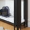 2 Tier Faux Marbling Console Table, Living Room Sofa Table, Modern Narrow Entryway Table, Hallway Entrance Table, Adjustable Feet, for Entrance, Hallway, Black W1765P143347