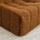 Bean Bag Chair Sofa, Sherpa Beanbag Chair Couch for Adults, Armless Tufted Bean Bag Lounge Soft Comfy Chair for Bedroom, Living Room or Balcony(Orange)