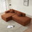 Modular Sectional Couch, Lambswool Fabric Modern L-Shape Sectional Sofa with Chaise Lounge, Living Room Upholstered 5-seater Corner Sofa Couch for Bedrooms, Apartment W1765S00071