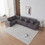 Luxury Modern U-Shaped Sectional Sofa Couch, Large Modular Sherpa Fabric Couch for Living Room, High-Density Foam, Comfortable, Easy assembly, Perfect for Families and Entertaining Guests W1765S00083