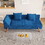 Cut-and-fill chaise longue, convertible multifunctional loveseat sofa blue W1767106623
