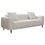 77.2" Large size two Seat Sofa,Modern Upholstered,White mohair Granular velvet W1767132491