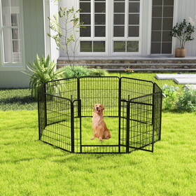 Pet Playpen, Pet Dog Fence Playground, Camping, 32" High, Heavy Duty for Small Dogs/Puppies, 8 Panel. W1781133912