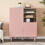 Storage cabinet with door, multifunctional storage cabinet, modern sideboard cabinet, wooden storage cabinet, leather handle drawer cabinet, home storage cabinet, office cabinet W1781P148613