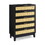 Bedroom 5 drawer dresser, rattan dresser modern wooden chest of drawers with spacious storage space for bedroom hallway living room W1781P183009