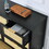 Bedroom 7 drawer dresser, rattan dresser modern wooden chest of drawers with spacious storage space for bedroom hallway living room W1781P183012