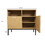 Coffee Bar Cabinet, Corner Storage Cabinet, Buffet Sideboard, Entertainment Center, Storage Cabinet with Doors and Shelves, Media Cabinet for 55 inch TV Stand, for Living Room, Kitchen, Dining