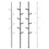 Adjustable Laundry Pole Clothes Drying Rack Coat Hanger DIY Floor to Ceiling Tension Rod Storage Organizer for Indoor, Balcony - White W1790112611