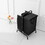 2-Tier Laundry Hamper 110L Large Oxford Clothes Basket Sorter with, Lid and Sorting Cards for Clothes & Toys Storage,Black W1790120505