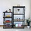 Storage Shelves - 5 Tier Adjustable Garage Storage Shelving, Heavy Duty Metal Storage Utility Rack Shelf Unit for Warehouse Pantry Closet Kitchen, 23.6" x 15.7" x 47.2", Black W1790120828