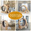 Cat Wheel 6-in-1 Cat Exercise Wheel,Upgraded Cat Wheel Exerciser for Indoor Cats,Large Cat Treadmill,Cat Running Wheel with Silent Wheel,Cat Walking Wheel Cat Furniture Cat Toys W1790133437