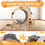 Cat Wheel 6-in-1 Cat Exercise Wheel,Upgraded Cat Wheel Exerciser for Indoor Cats,Large Cat Treadmill,Cat Running Wheel with Silent Wheel,Cat Walking Wheel Cat Furniture Cat Toys W1790133437