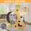 Cat Wheel 6-in-1 Cat Exercise Wheel,Upgraded Cat Wheel Exerciser for Indoor Cats,Large Cat Treadmill,Cat Running Wheel with Silent Wheel,Cat Walking Wheel Cat Furniture Cat Toys W1790133437