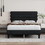Full Bed Frame with Headboard,Sturdy Platform Bed with Wooden Slats Support,No Box Spring,Mattress Foundation,Easy assembly DARK GREY W1793140481