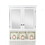 Bathroom Storage Cabinet, Medicine Cabinets for Bathroom with Mirror, 2 Doors 4 Adjustable Shelf + 3 Christmas Style Storage Basket, White Wood Cabinet Wall Mounted for Bathroom Laundry Room Kitchen