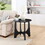 25" Round End Table, Wooden Side Table,Night Stand for Bedroom, Living Room,Reception Room W1801109474